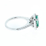 1.5ct emerald 14k white gold