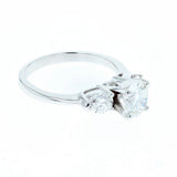 1.55ct/tw diamond trinity engagement ring
