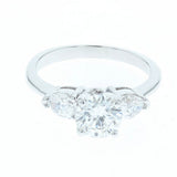 1.55ct/tw diamond trinity engagement ring