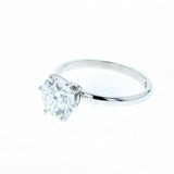 2.08ct lab grown diamond ring 14k white gold