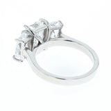4.67ct/tw 3 stone diamond ring 14k white gold