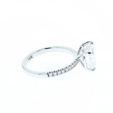 2.55ct heart shape lab diamond engagement ring 14k white gold