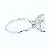 5.5ct lab grown diamond ring 14k white gold