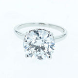 5.5ct lab grown diamond ring 14k white gold