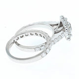 2.20ct/tw diamond engagement ring set GIA