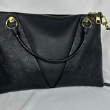LOUIS VUITTON BLACK EMPREINTE V TOTE MM
