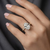 2.52 ct oval lab diamond engagement ring