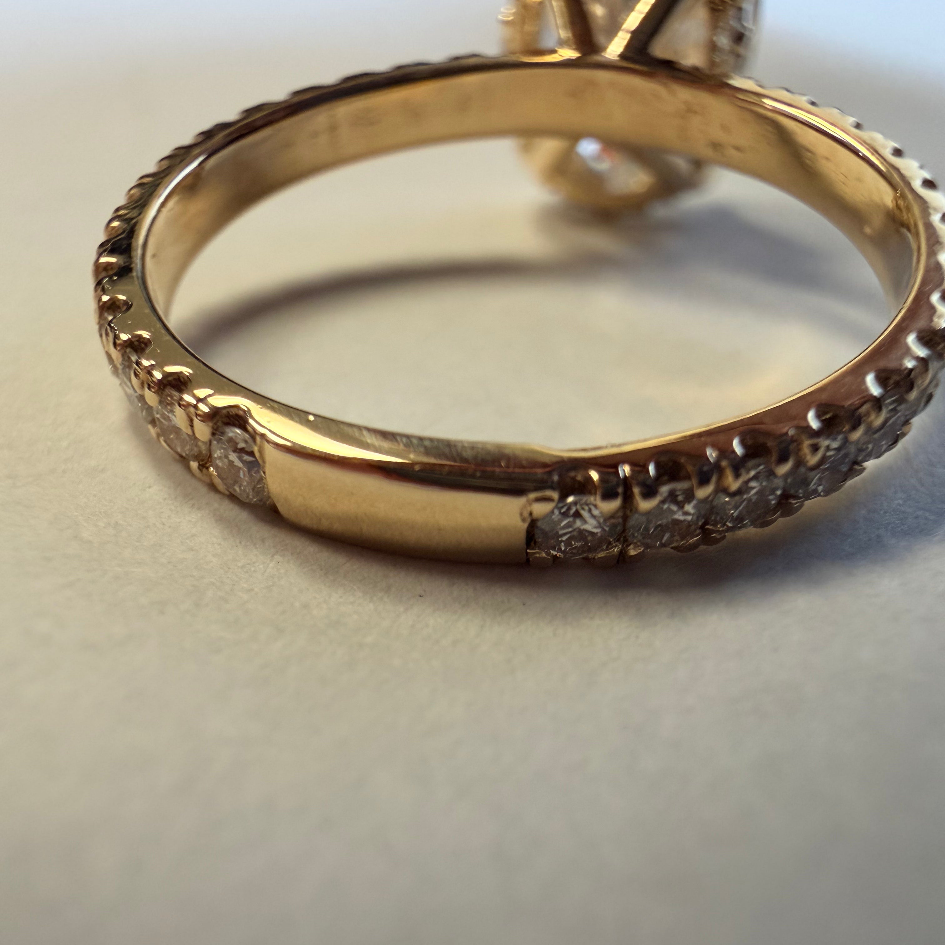 2.52 ct oval lab diamond engagement ring