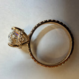 2.52 ct oval lab diamond engagement ring