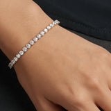 Lab diamond tennis bracelet