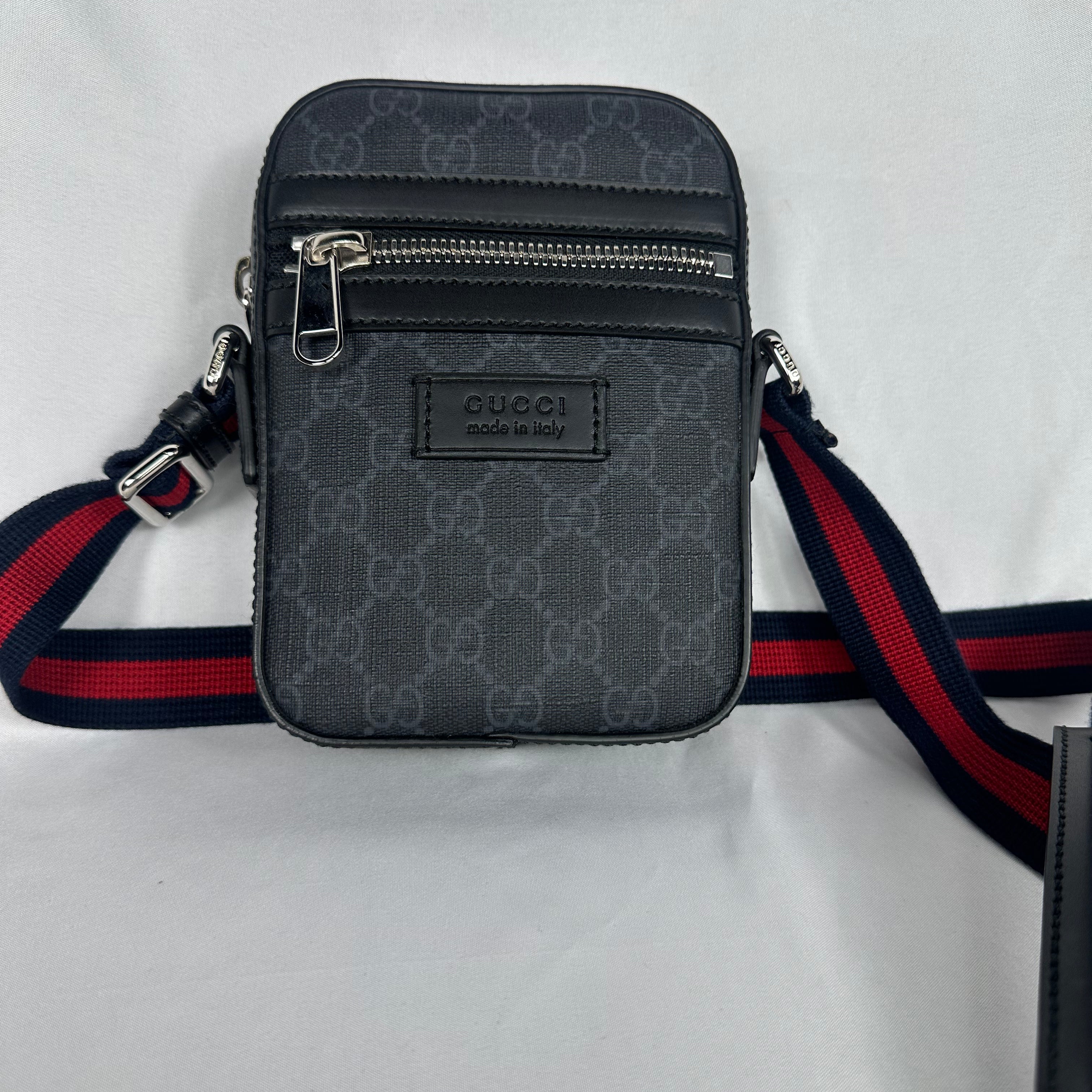 Gucci Black GG Supreme Messenger