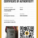 Gucci Black GG Supreme Messenger