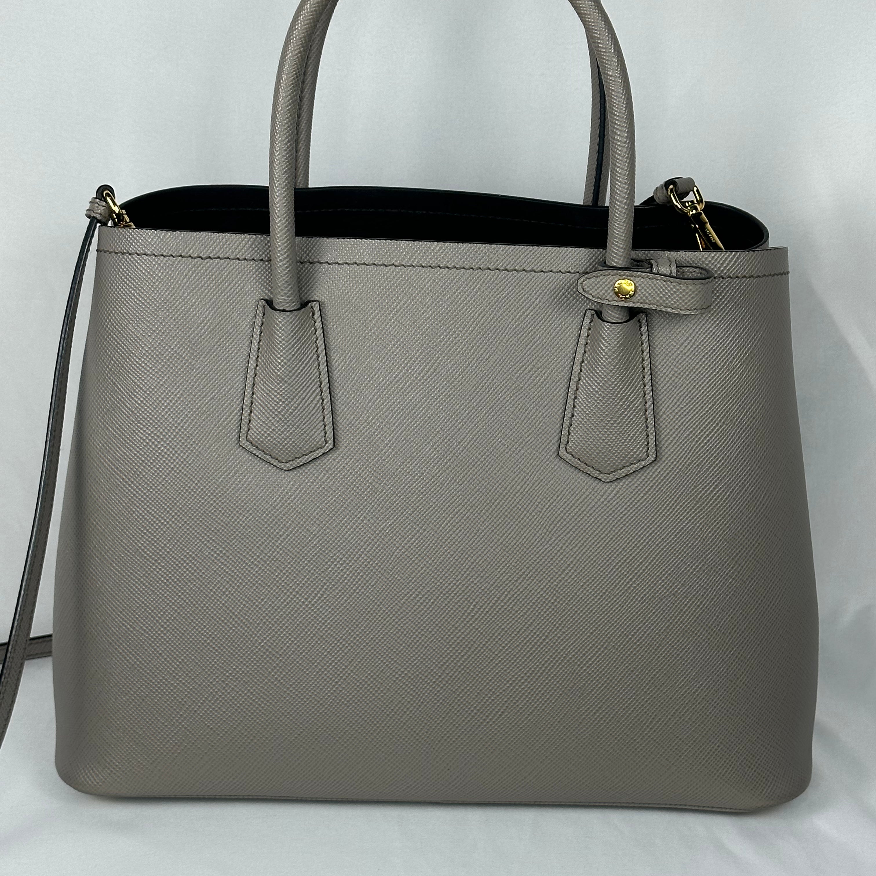 Saffiano Cuir Double Bag Medium