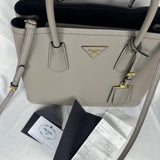 Saffiano Cuir Double Bag Medium