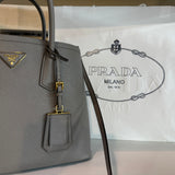 Saffiano Cuir Double Bag Medium