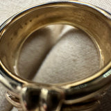 Natural emerald ring in 18k