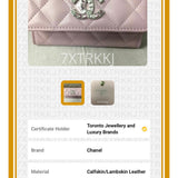 Chanel pink-purple wallet