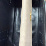 Beige Medium Prada Galleria Saffiano leather tote bag with wallet