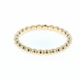 14K yellow gold beaded ring 2.5mm