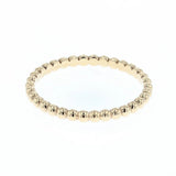 14K yellow gold beaded ring 2mm