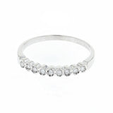 0.10ct/tw diamond band 18K white gold