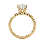 1ct Lab grown diamond in 14k yellwo gold ring.