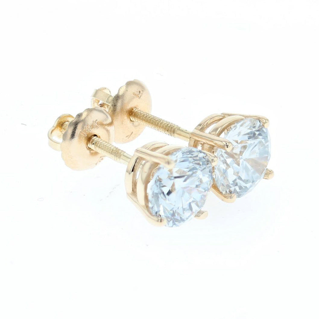 2.09ct/tw lab grown diamond stud earrings