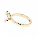 2.01ct pear shape lab grown diamond ring 14K yellow gold