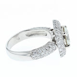 4ct/tw diamond and platinum engagement ring