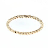 14K yellow gold twisted rope ring 1.8mm