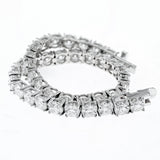 15ct/tw lab grown diamond tennis bracelet 14K white gold