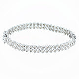 2ct/tw diamond tennis bracelet 2 row