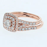 1.2ct/tw diamond engagement ring rose gold