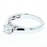 0.76ct/tw diamond engagement ring