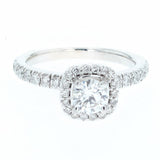 1Ct/tw 14K white gold natural diamond ring