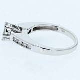 0.60ct/tw diamond cluster engagement ring