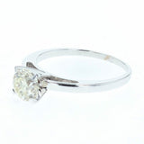 0.87ct brilliant cut diamond engagement ring