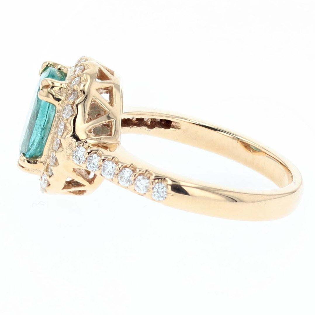 1.55ct oval emerald ring