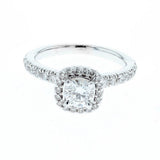 1ct/tw diamond halo engagement ring