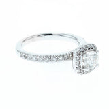 1ct/tw diamond halo engagement ring