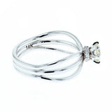 0.74ct/tw diamond engagement ring 14K white gold