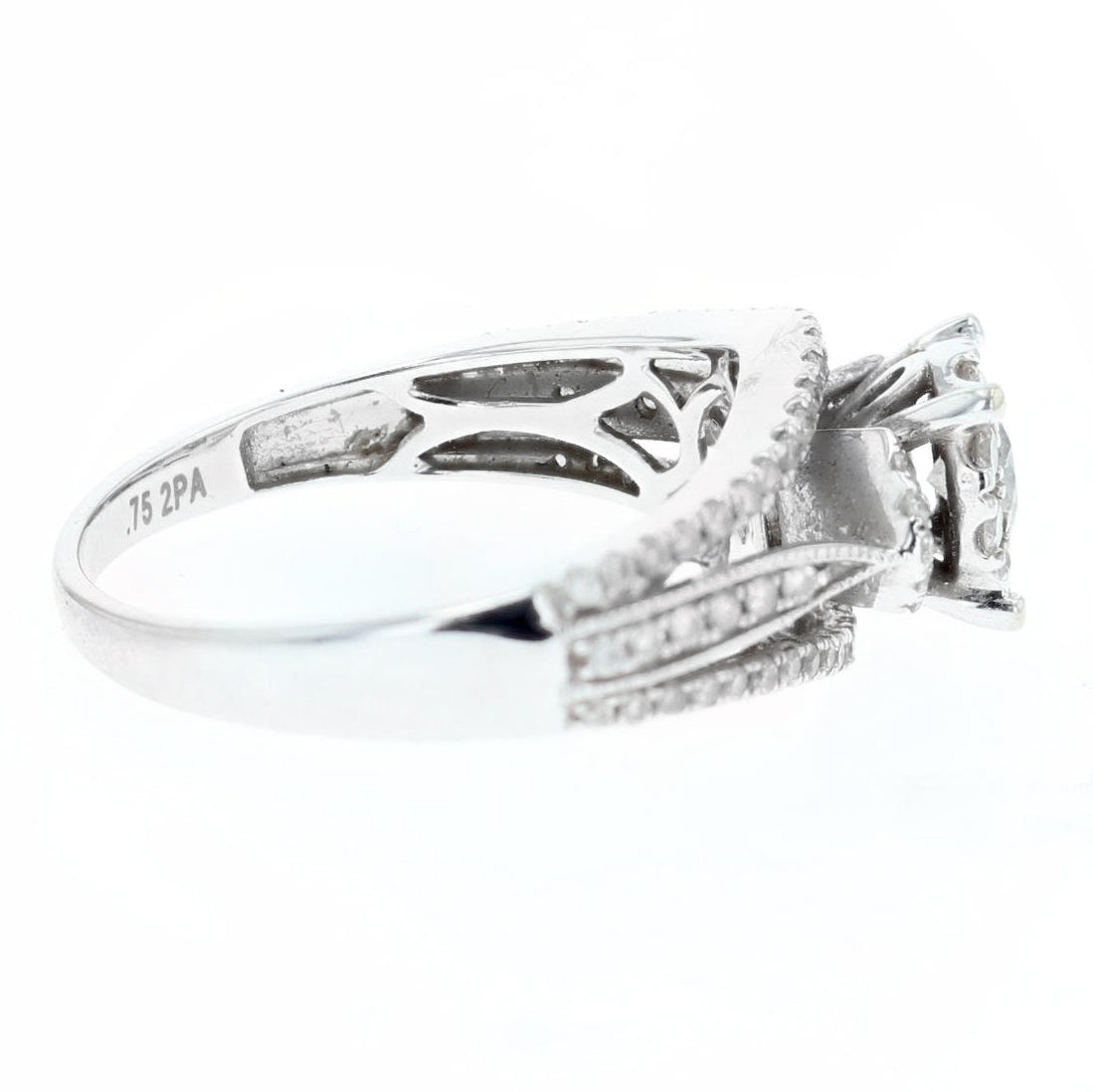 1ct diamond illusion cluster ring