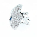 art deco sapphire and diamond earrings