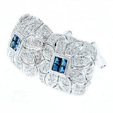 art deco sapphire and diamond earrings