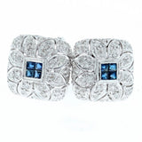 art deco sapphire and diamond earrings