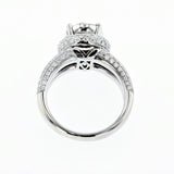 1.50CT/TW Diamond Cluster Halo Ring