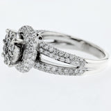 1.50CT/TW Diamond Cluster Halo Ring
