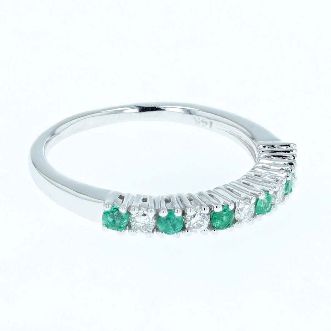 Diamond and emerald band