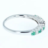 Diamond and emerald band