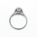 1CT/TW Brilliant Cut Diamond Engagement Ring Double Halo